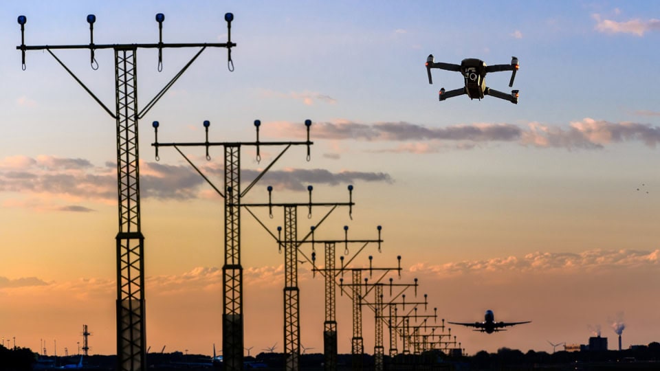 Drohne in der Luft